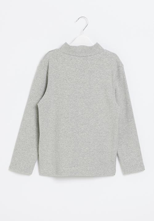 Pop Candy - Boys turtle neck top - grey 