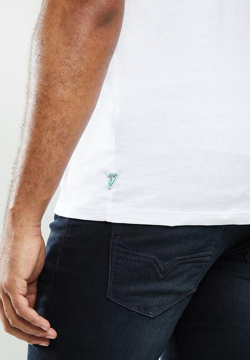 GUESS - Guess mcm crest crew - white 