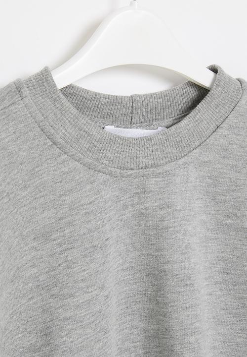 Superbalist - Girls cutline detail sweat top - grey