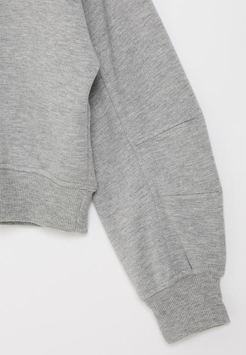Superbalist - Girls cutline detail sweat top - grey