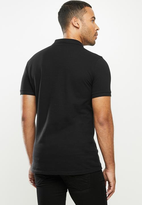 GUESS - Short sleeve guess man rep polo - black