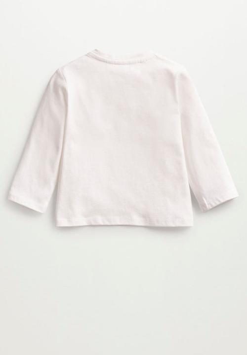 MANGO - Basi8 long sleeve tee - white