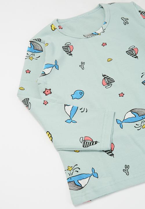 Pop Candy - Boys graphic pj set - grey