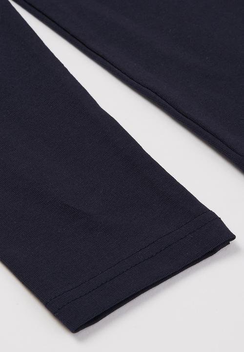 Pop Candy - Younger girls 2 pack leggings - navy & pink 
