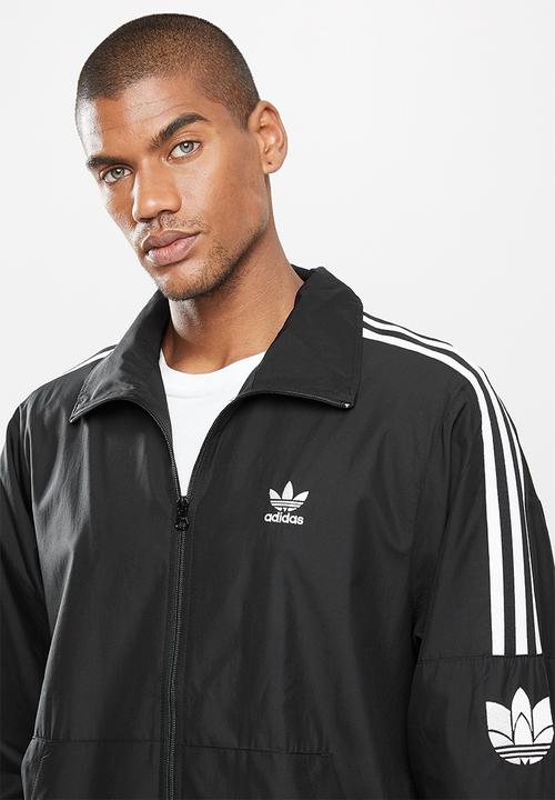 adidas Originals - 3D trefoil 3 stripe track top - black