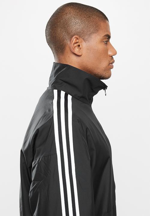 adidas Originals - 3D trefoil 3 stripe track top - black