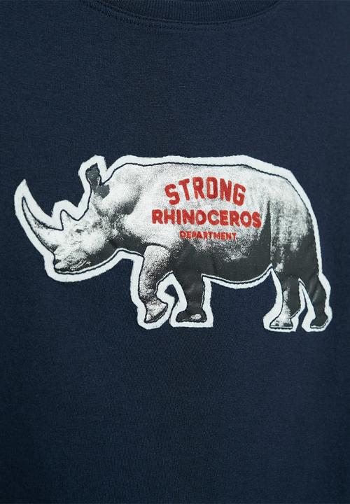 MANGO - Animal long sleeve tee - navy