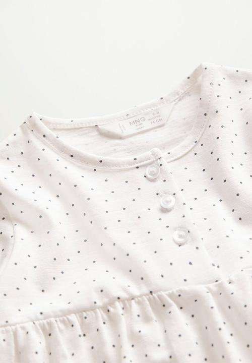 MANGO - Lina long sleeve tee - white