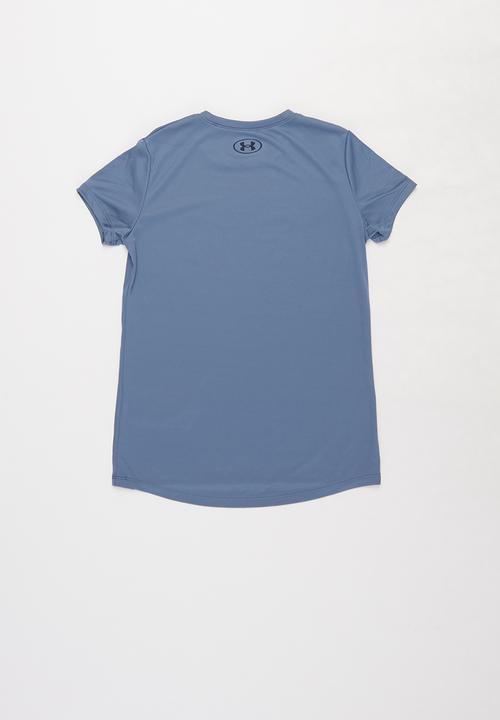 Under Armour - Tech graphic big logo tee - blue 