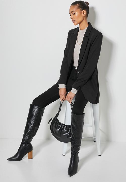 Superbalist - Longline length blazer - black