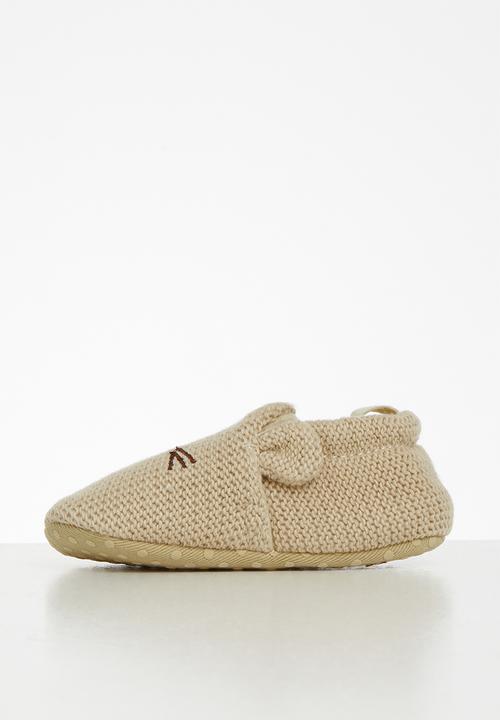 Pop Candy - Baby boys slippers - brown