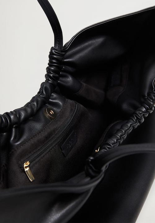 Violeta by Mango - Ruffleg bag - black