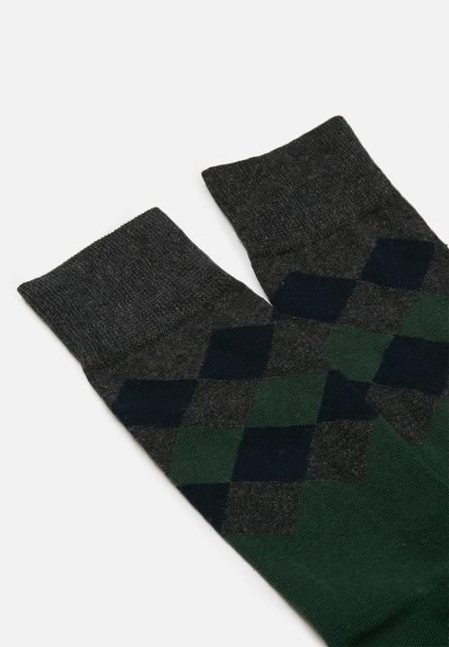 Jonathan D - Branded socks - green