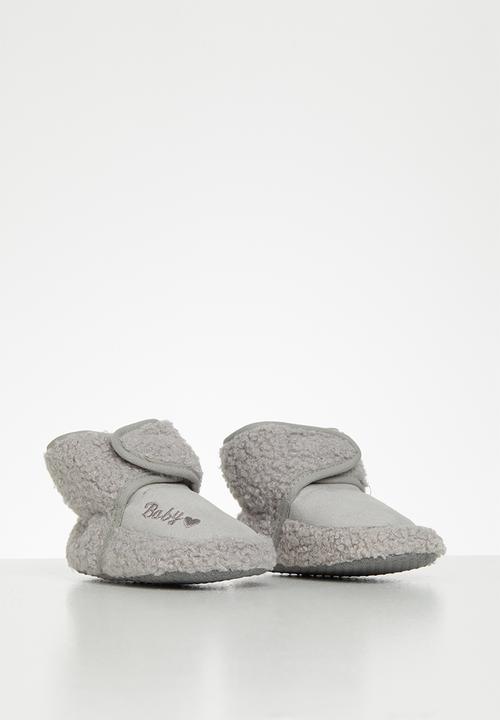 Pop Candy - Baby boys slippers - grey