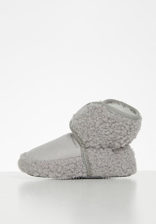 Pop Candy - Baby boys slippers - grey