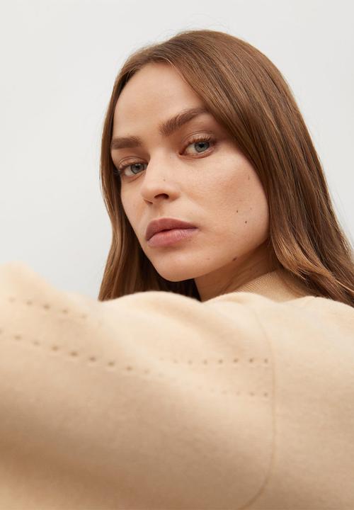 MANGO - Cardigan basket - beige 