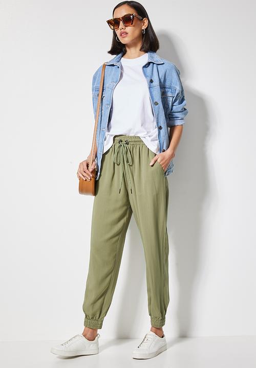 Superbalist - Twill jogger - light olive