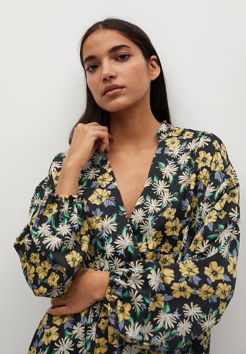 MANGO - Dress cris - black
