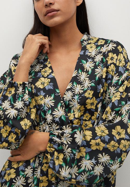 MANGO - Dress cris - black