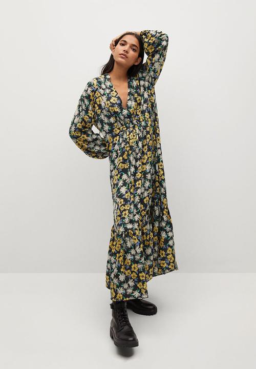 MANGO - Dress cris - black