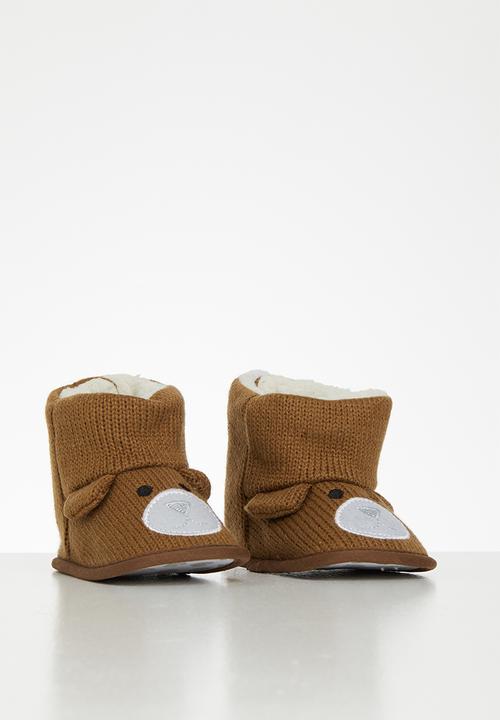 Pop Candy - Bear booties - brown