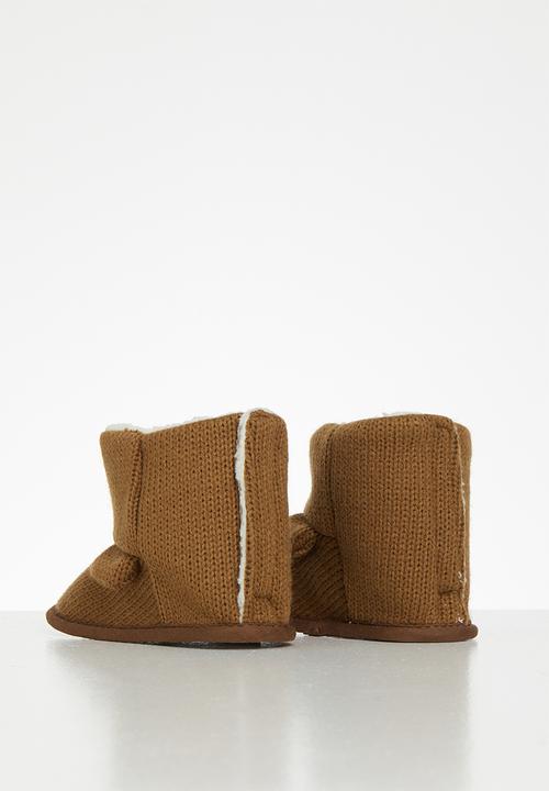 Pop Candy - Bear booties - brown