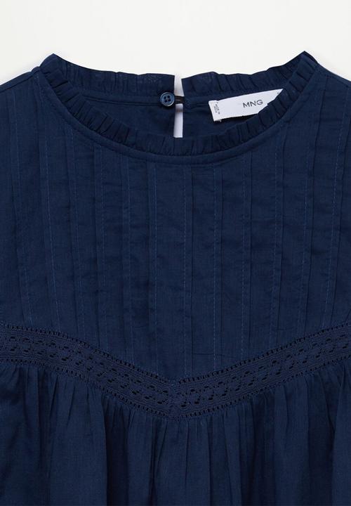 MANGO - Dress atlas- navy