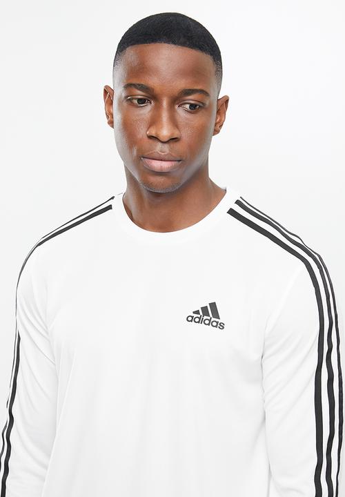 adidas Performance - 3 Long sleeve t T-shirt - white