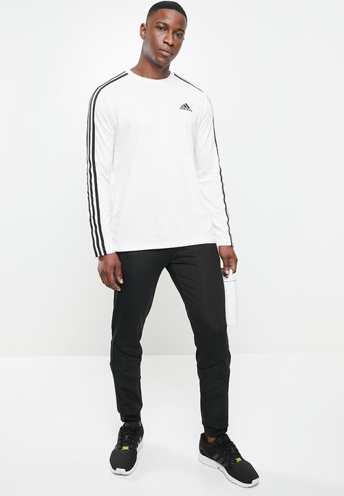 adidas Performance - 3 Long sleeve t T-shirt - white
