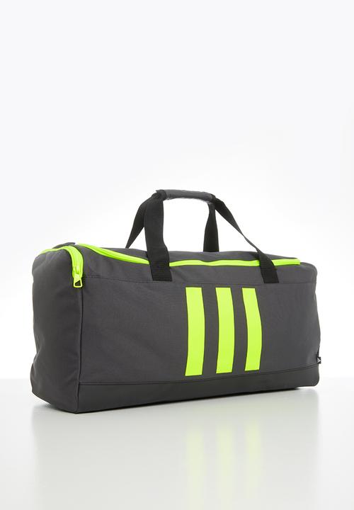 adidas Performance - 3 Stripes duffle - grey & yellow 
