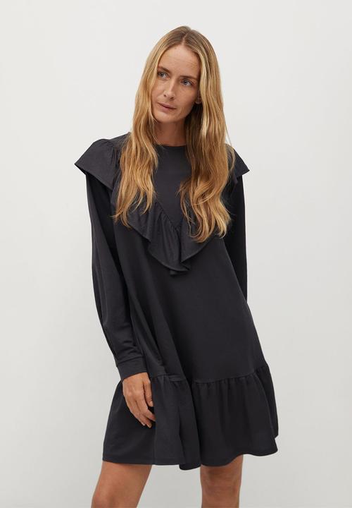 MANGO - Dress adelina - charcoal