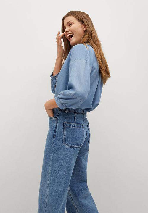 MANGO - Jeans caroline - blue