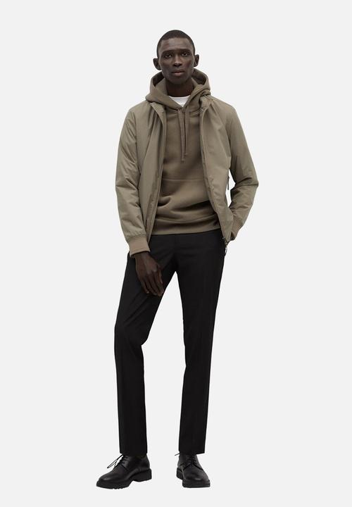 MANGO - Technical fabric jacket - khaki brown