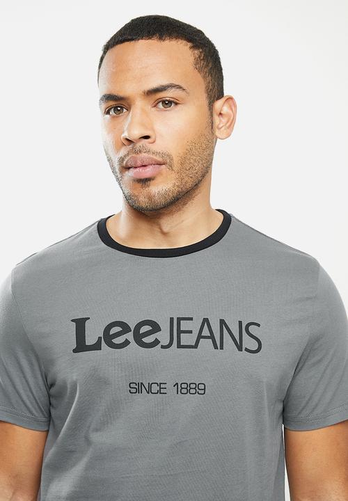Lee  - Contrast lee rib - dark grey