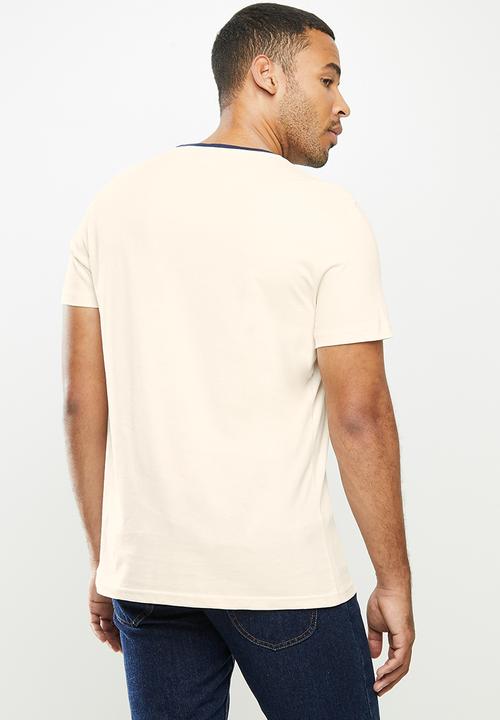 Lee  - Contrast lee rib - neutral & navy