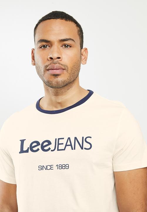 Lee  - Contrast lee rib - neutral & navy