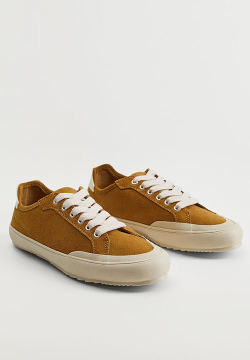 MANGO - Hague leather sneaker - medium brown