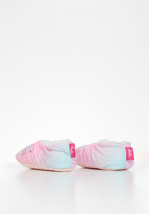Character Group - Sherpa slipper barbie - pink