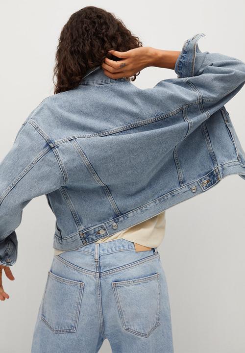 MANGO - Jacket rachel - open blue
