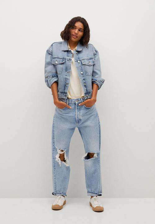MANGO - Jacket rachel - open blue