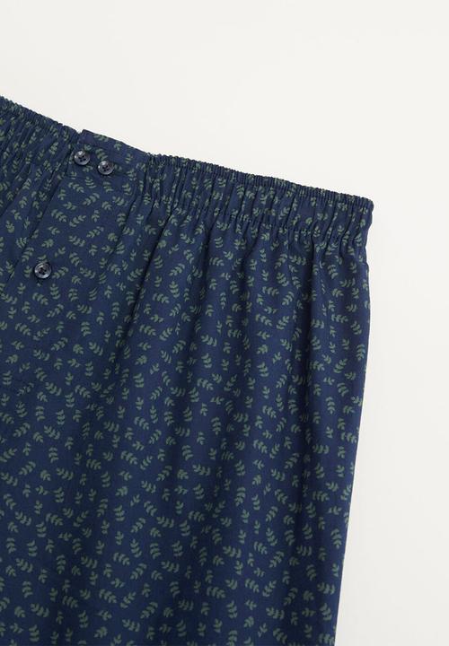 MANGO - Boxers boxleaf - navy