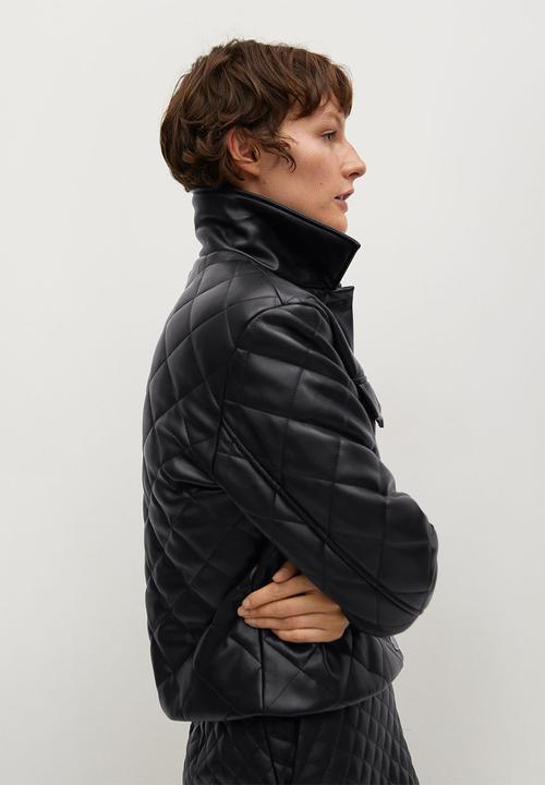 MANGO - Jacket recoco - black