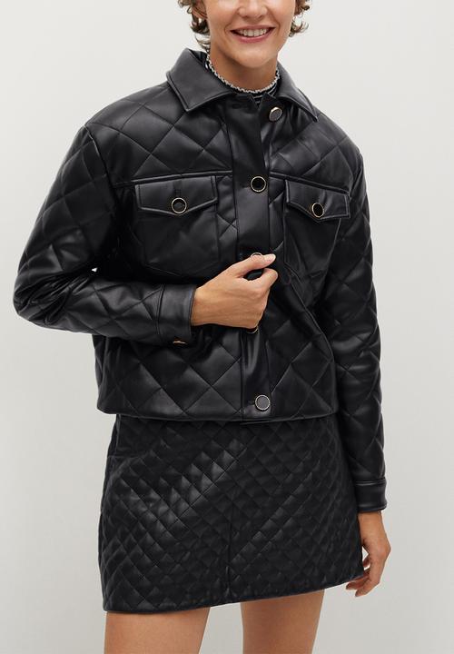 MANGO - Jacket recoco - black