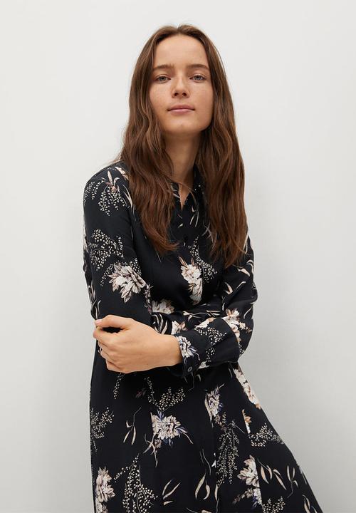 MANGO - Dress north - black