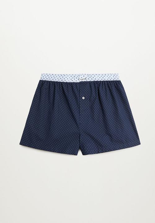 MANGO - Boxers boxdot - navy