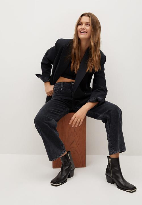 MANGO - Jeans juliette - black 