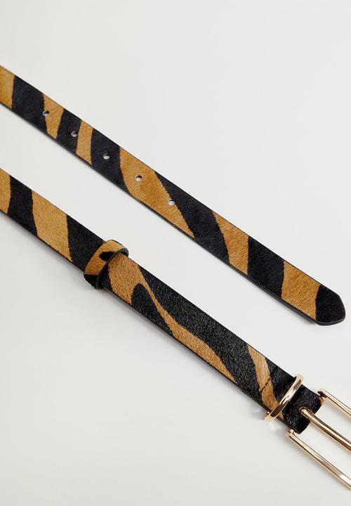 MANGO - Benson belt - dark brown