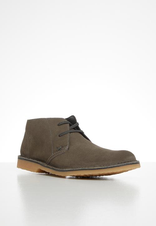 Grasshoppers - Hudson  buck suede - grey