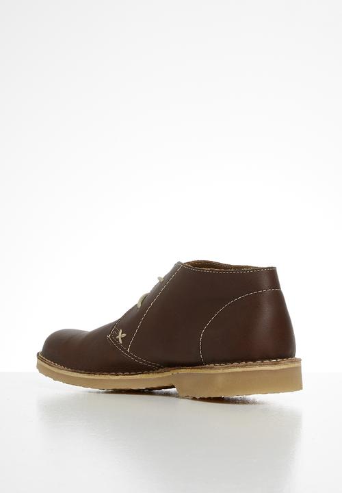 Grasshoppers - Hudson leather duke - mid brown