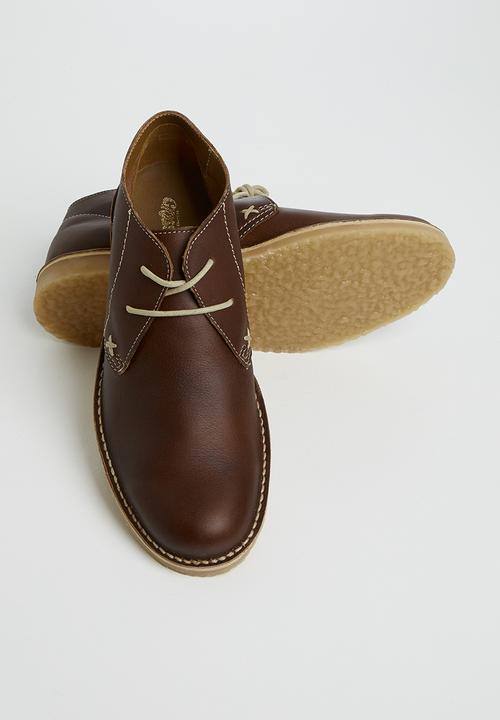 Grasshoppers - Hudson leather duke - mid brown